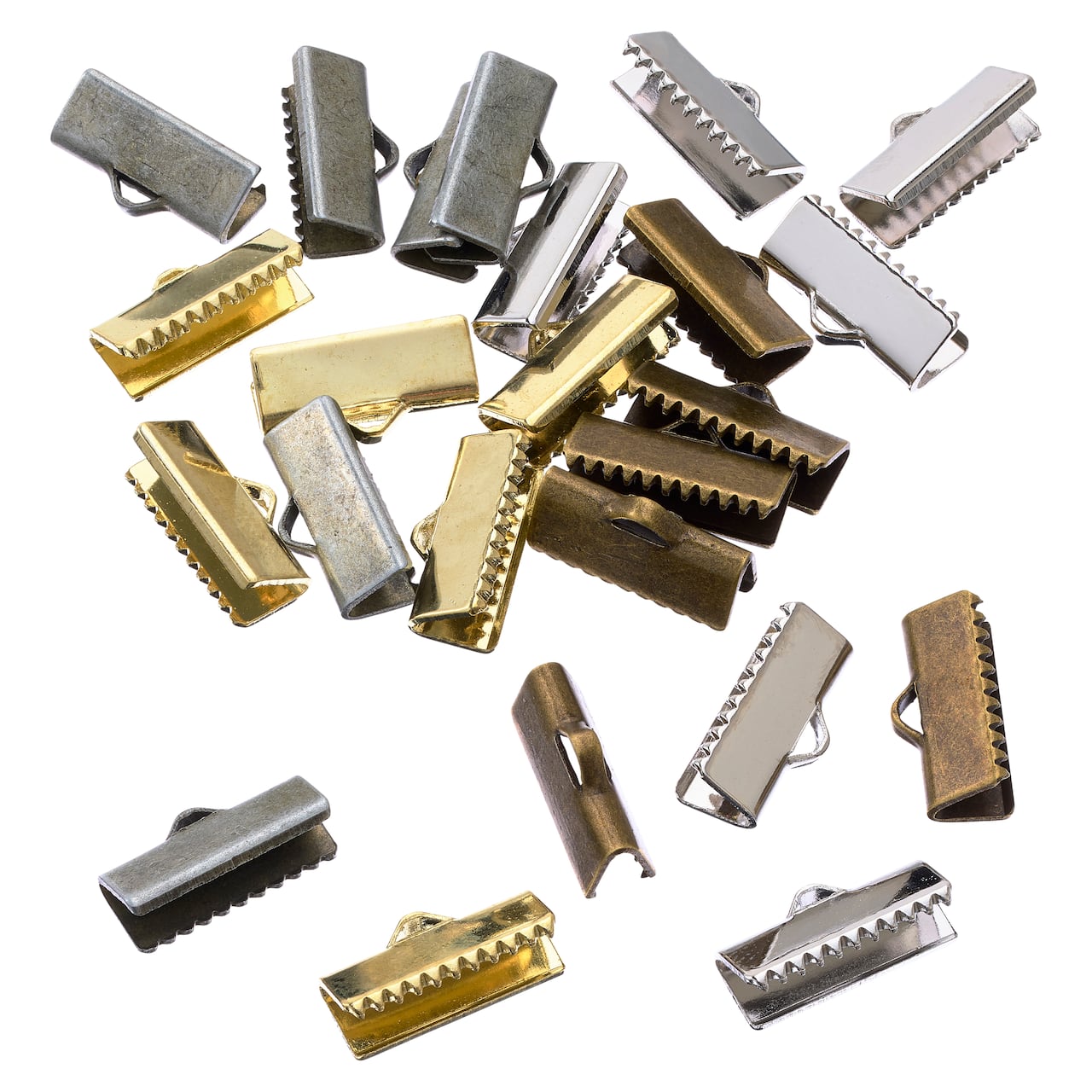 Bead Landing™ Ribbon Crimps, Mix